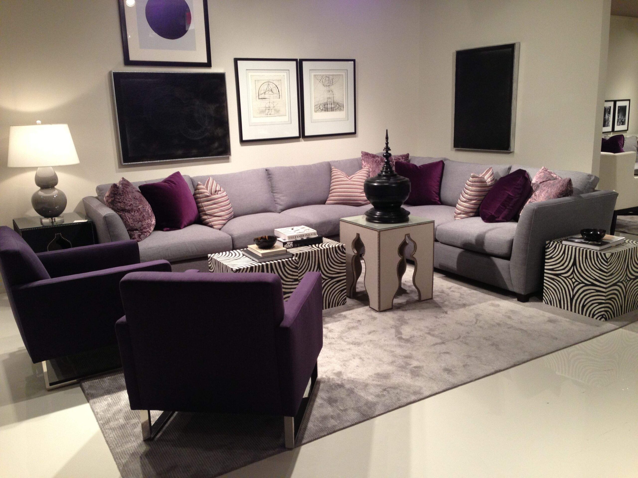 Love Purple | Purple Living Room, Living Room Decor Gray, Living pertaining to Gray And Purple Living Room